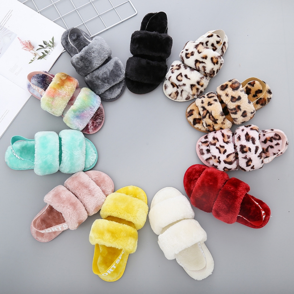 Faux Fur Slippers